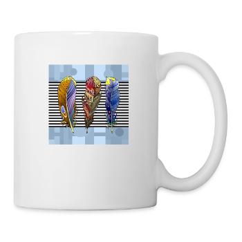 Feder - Tasse - Weiß - Rechts