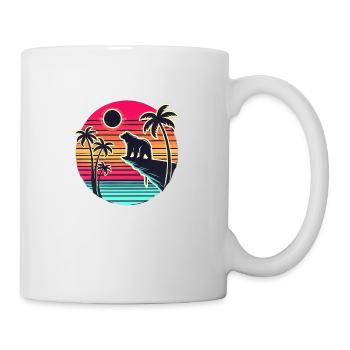 Bear at dusk – nature & strength! - Mug - white - Right