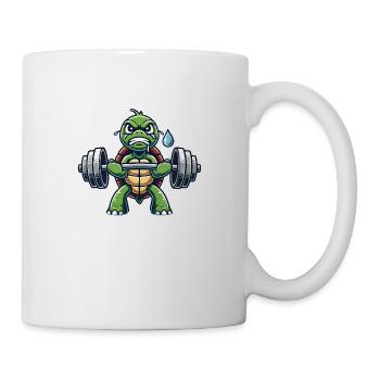 Tortue forte – la puissance ne connaît pas la vitesse ! - Mug blanc - blanc - Droite