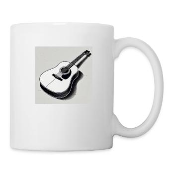 Guitar - Vintage - Country - Band - Freedom - Mug - white - Right