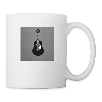 Gitarre - Vintage - Rock - Band - Freiheit - Tasse - Weiß - Rechts