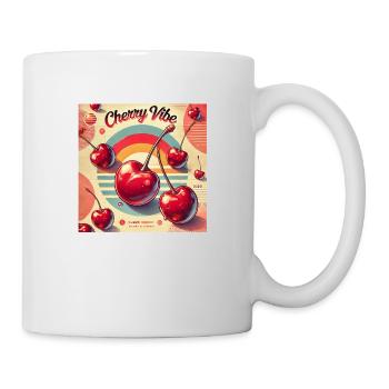 Sweet cherry vibes – nostalgic & playful - Mug - white - Right