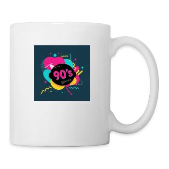 90er-Jahre-Vibes - Tasse - Weiß - Rechts