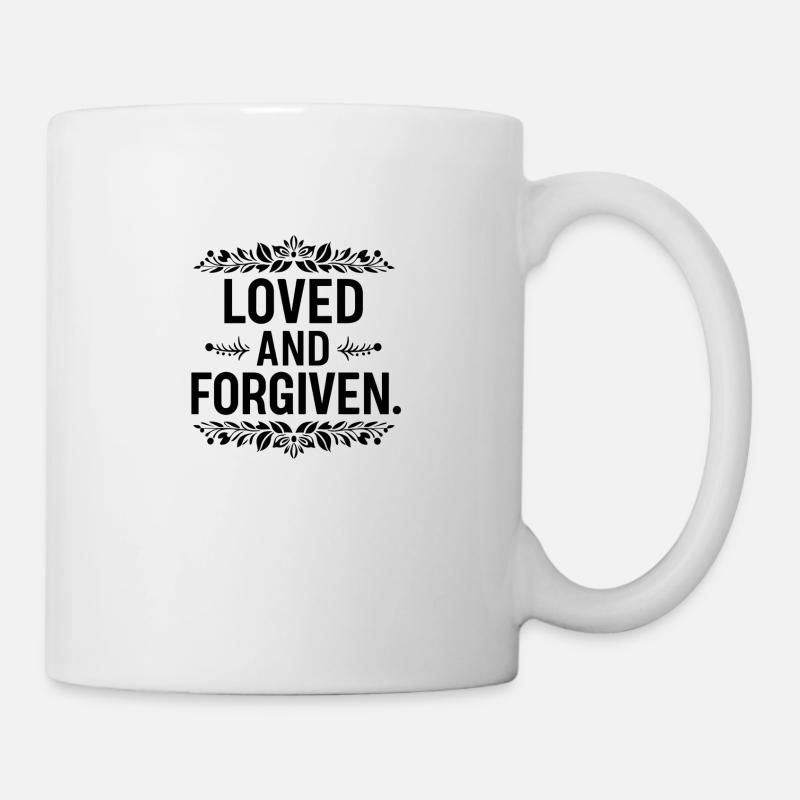 Loved and forgiven - Mug - white