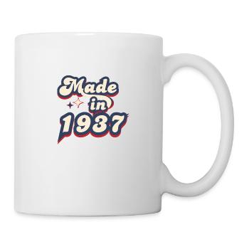 Hergestellt im 1937 Retro - Tasse - Weiß - Rechts
