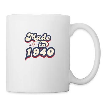 Hergestellt im Retro der 1940er Jahre - Tasse - Weiß - Rechts