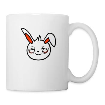 Bunny Tired Confused Relaxed Red Dark Circles Chill - Mug - white - Right
