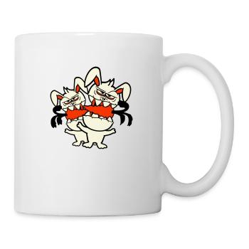 2 Bunnies Monster Friends Eat Carrots Carrots - Mug - white - Right