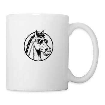 Cheval Équitation Équitation - Mug blanc - blanc - Droite