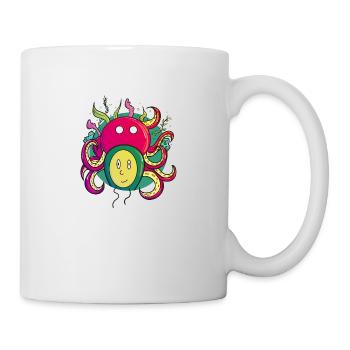 Oktopus-Geist - Tasse - Weiß - Rechts