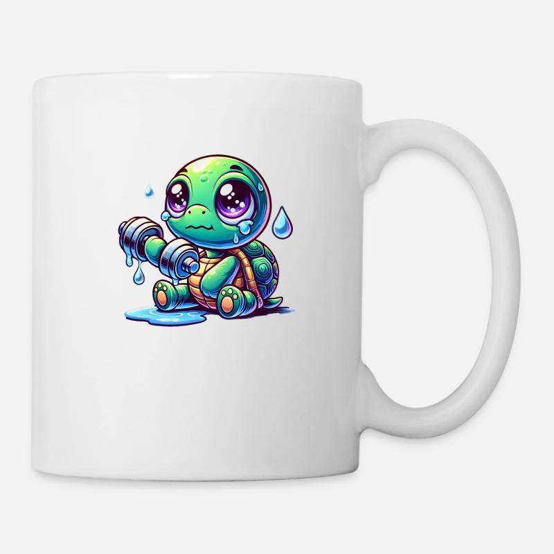 Struggle Mode: ON 🐢💪😢 - Fitness Edition - Tasse - Weiß