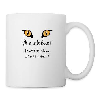 c'est qui le patron - Mug blanc - blanc - Droite