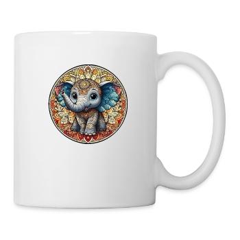 Indisches Mantra Elefant junior - Tasse - Weiß - Rechts
