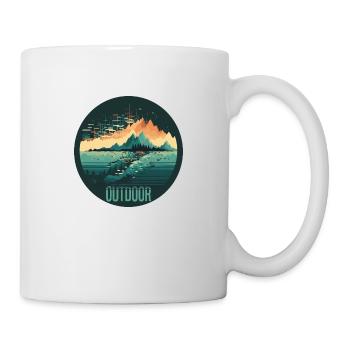 Outdoor - Tasse - Weiß - Rechts