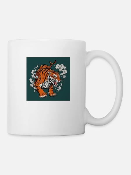 Gefährlicher Tiger - Comic Vibes - Tasse - Weiß