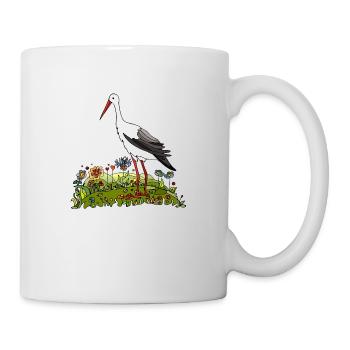 Cigogne - Mug blanc - blanc - Droite