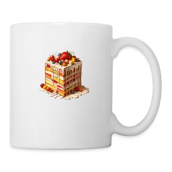 Leckere Torte - Tasse - Weiß - Rechts