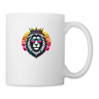 King of Cool 🦁👑 - Lion - Mug - white - Right