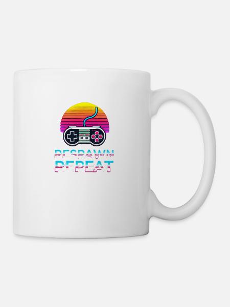 Respawn. Repeat. 🎮🔄 - Tasse - Weiß