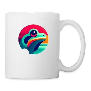 Tree frog illustration abstract - Mug - white - Right