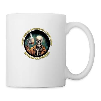 Kaffee mit Freunden - Tasse - Weiß - Rechts