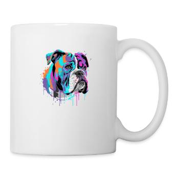 Splash Art Boxer Propriétaire D'un Chien Cadeau - Mug blanc - blanc - Droite