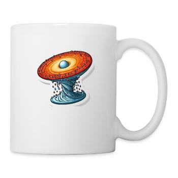 Mathematisches, drehendes Universum - Tasse - Weiß - Rechts