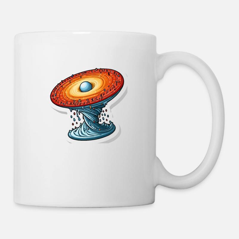 Univers rotatif mathématique - Mug blanc - blanc