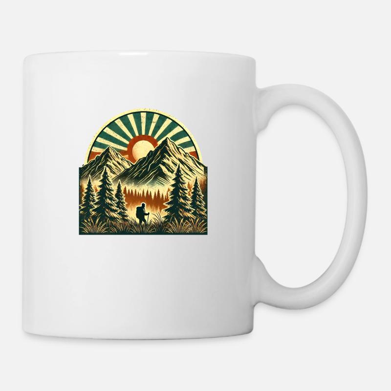 L’aventure en montagne vous appelle 🏔️🎒 - Mug blanc - blanc