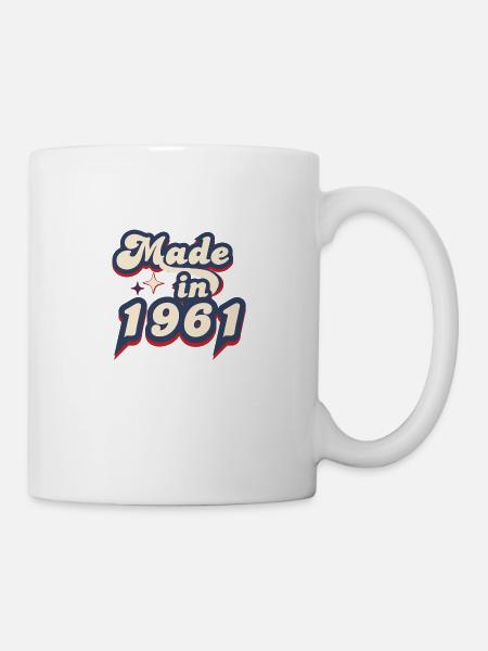 Made in 1961 retro - Mug blanc - blanc