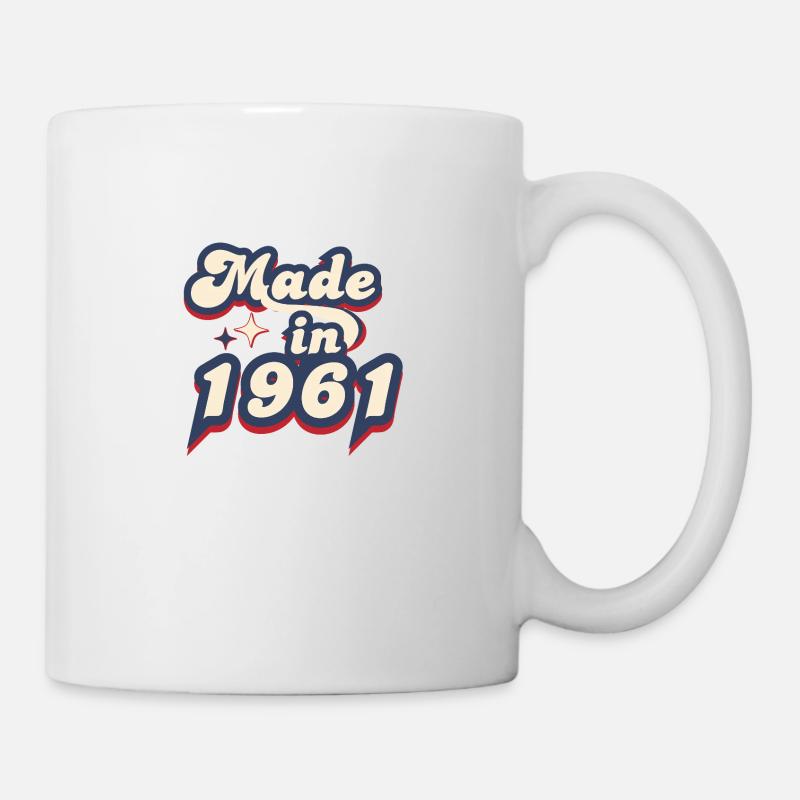 Made in 1961 retro - Mug blanc - blanc
