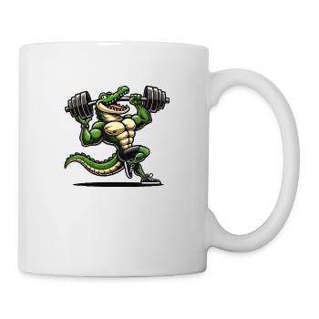 Crocodile Comic Fitness - Mug - white - Right