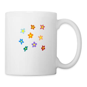 "Bloom with Grace" – Elegante Blumenkunst für jeden - Tasse - Weiß - Rechts