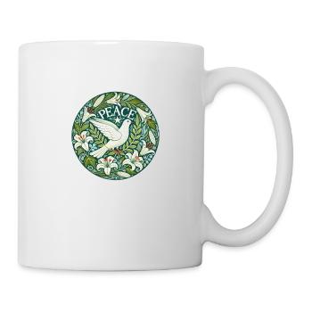 Peace Statement mit Friedenstaube - Tasse - Weiß - Rechts