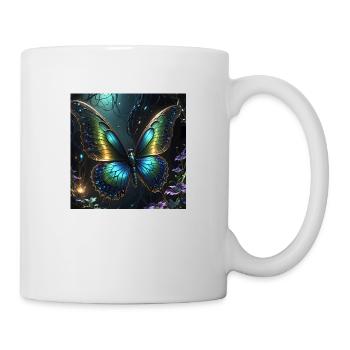 Schmetterling - Tasse - Weiß - Rechts