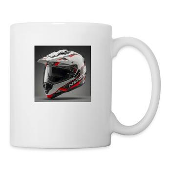 Sportliche Helme für Motorrad-Enthusiasten - Tasse - Weiß - Rechts