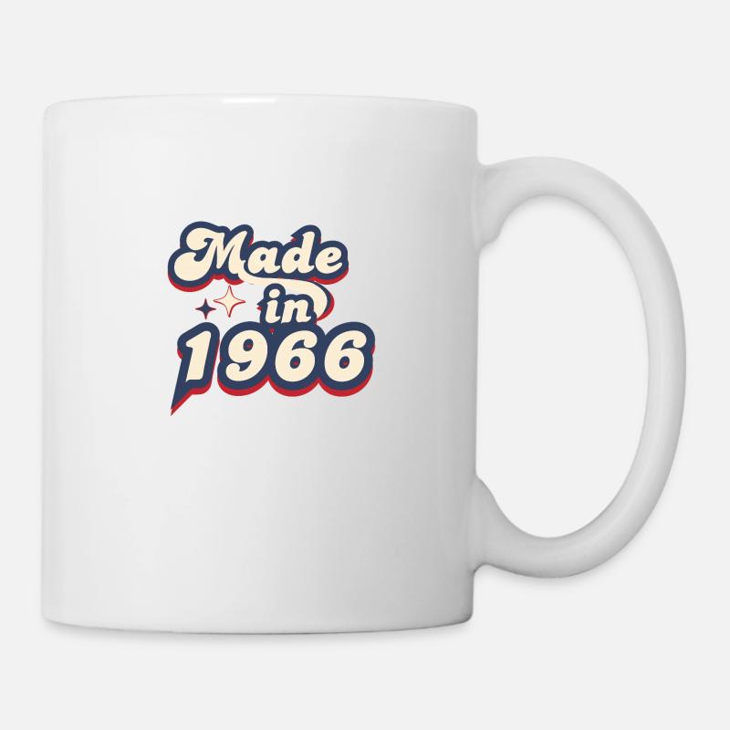 Made in 1966 retro - Mug blanc - blanc