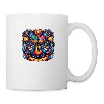 Logo du concert en direct - Mug blanc - blanc - Droite