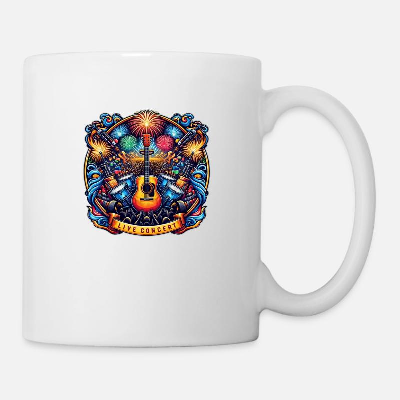 Live Concert Logo - Mug - white