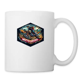 Motocross Logo - Mug blanc - blanc - Droite