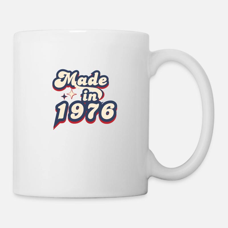 Made in 1976 retro - Mug blanc - blanc