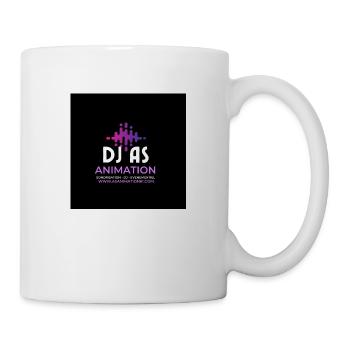 Dj as - Mug blanc - blanc - Droite
