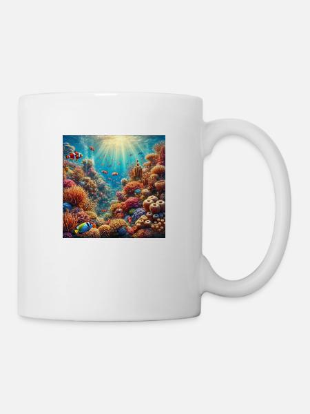 Korallenriff - Tasse - Weiß