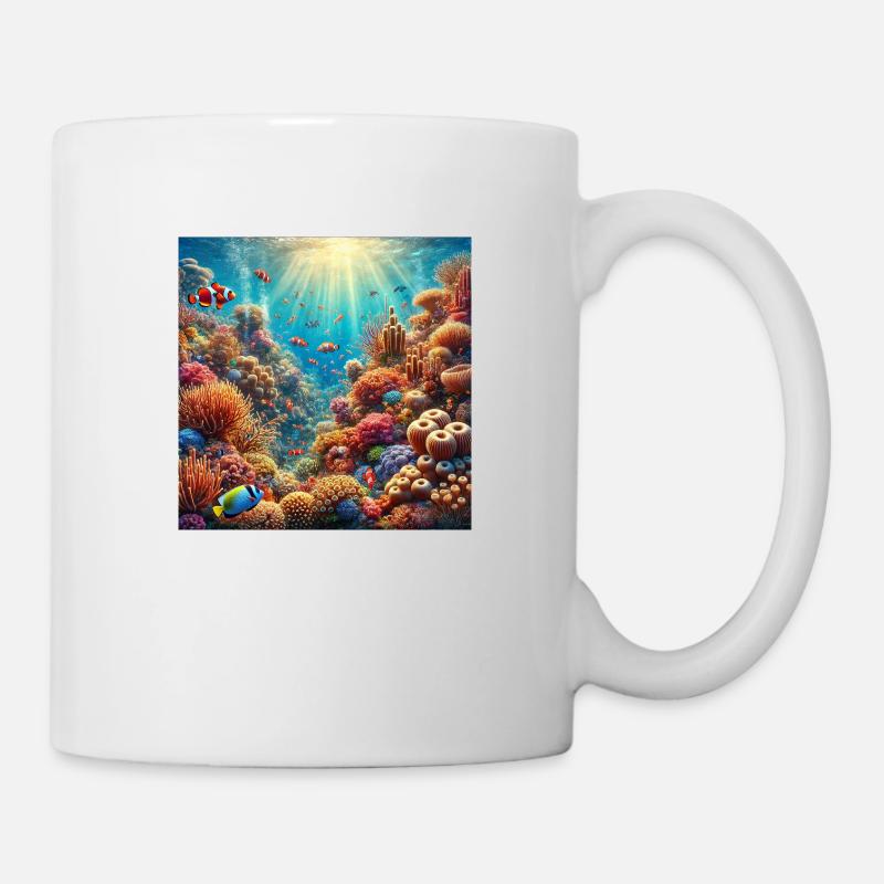 Korallenriff - Tasse - Weiß
