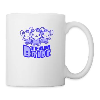 Team Bride 3 Bunnies Girls Pretty Girls Women - Mug - white - Right