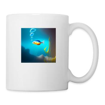 Poisson - Mug blanc - blanc - Droite
