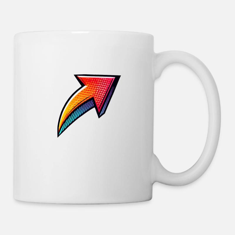 pfeil - Tasse - Weiß