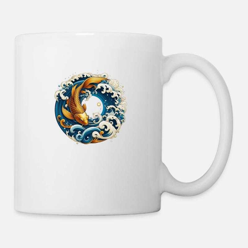 Koifish à la chinoise - Mug blanc - blanc