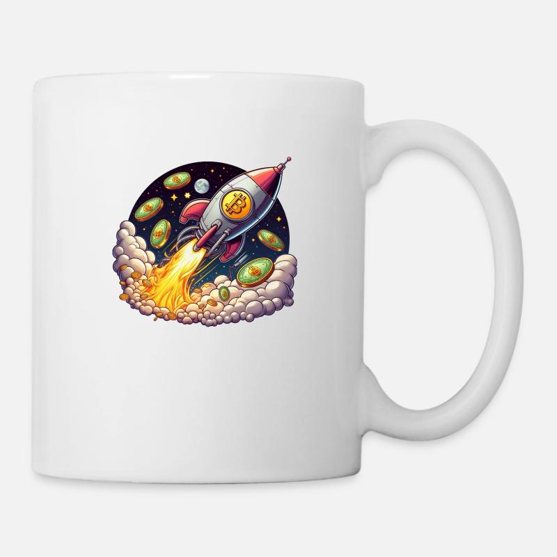 Explosion du bitcoin - Mug blanc - blanc