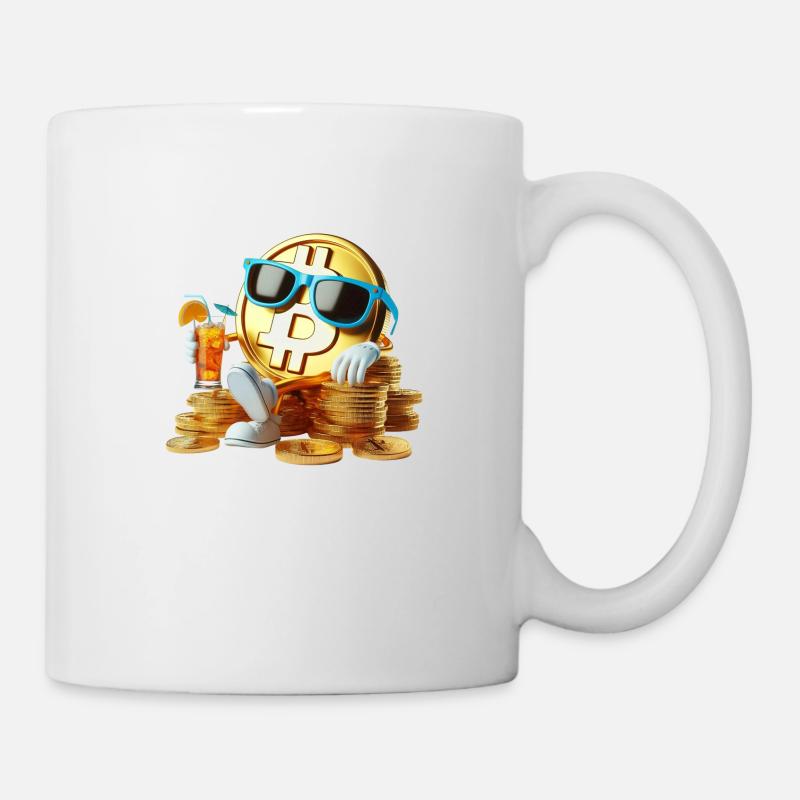 Refroidir le bitcoin - Mug blanc - blanc
